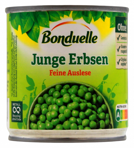 Bonduelle Junge Erbsen feine Auslese 6 x 140g Dosen