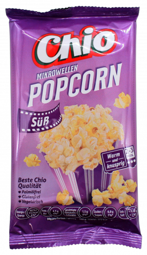 Chio Mikrowellen Popcorn süß, 11 x 100g Tüten