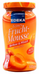 Edeka Feines Frucht-Mousse Aprikose & Pfirsich 5 x 300g Gläser