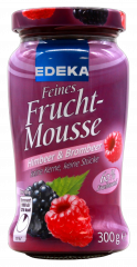 Edeka Feines Frucht-Mousse Himbeer & Brombeer 5 x 300g Gläser