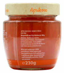 Zentis Frühstückskonfitüre Extra Aprikose, 5 x 230g Gläser