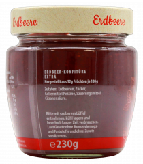 Zentis Frühstückskonfitüre Extra Erdbeere, 5 x 230g Gläser