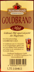 Nordbrand Goldbrand 28% vol., 6 x 700ml Flaschen