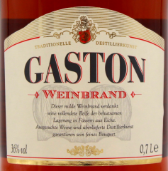 GASTON Weinbrand 36% vol., 6 x 700ml Flaschen