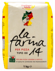 Frießinger Mühle la farina 14 Pizzamehl Typ 00, 14 5 x 1000g Packungen