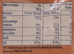 Krüger Cappuccino Kakaonote 1000g Packung