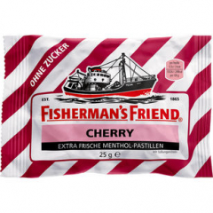 Fishermans Friend Cherry ohne Zucker 24 x 25g Beutel