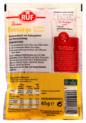 Ruf unser Porridge Schoko Banane 13 x 65g Packungen