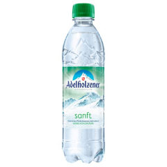 Adelholzener Alpenquellen Adelholzener Mineralwasser Sanft, 18 x 500 ml Flaschen EINWEG