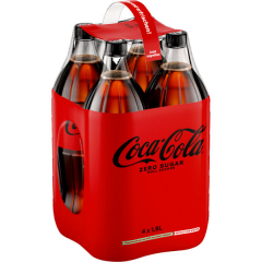 Coca Cola Zero 4 x 1500ml Flaschen EINWEG