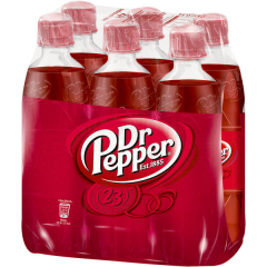 Dr Pepper 6 x 500ml Flaschen EINWEG