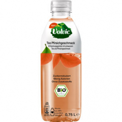 Volvic BIO Schwarztee mit Pfirsichgeschmack, 6 x 750ml Flaschen EINWEG