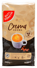 Gut & Günstig Caffe Crema & Aroma, 4 x 1000g Packung