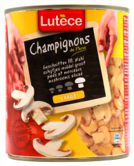 Lutece Champignons 3.Wahl geschnitten, 3 x 460g Dosen