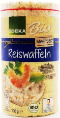 Edeka Bio Reiswaffeln Meersalz, 12 x 100g Packungen