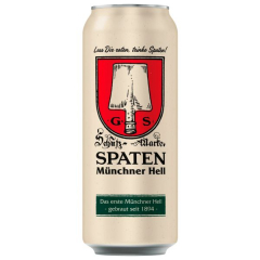 SPATEN Münchner Hell Dosenbier 5.2% vol., 24 x 500ml Dosen EINWEG