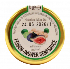 Ideal Feige-Ingwer-Limetten Senfsauce, 6 x 60g Gläser