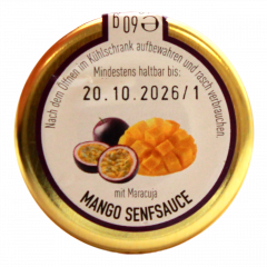 R&Z Mango Senfsauce mit Maracuja, 6 x 60g Gläser