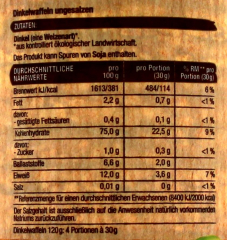 Edeka Bio Dinkel-Waffeln Natur, 6 x 120g Packungen