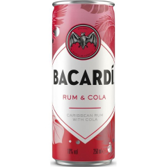 Bacardi & Cola 10% vol., 12 x 250ml Dosen EINWEG