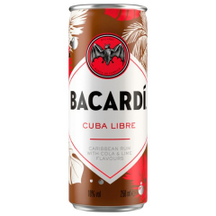 Bacardi Cuba Libre 10% vol., 12 x 250ml Dosen EINWEG