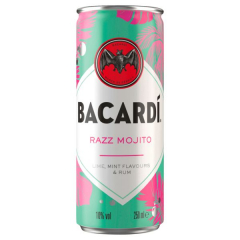 Bacardi Razz Mojito 10% vol., 12 x 250ml Dosen EINWEG