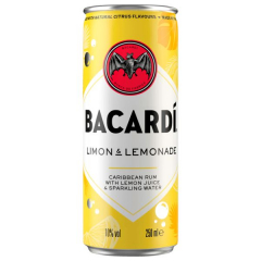 Bacardi Limon & Lemonade 10% vol., 12 x 250ml Dosen EINWEG