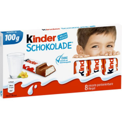 Ferrero Kinder Schokolade, 10 x 100g Tafeln