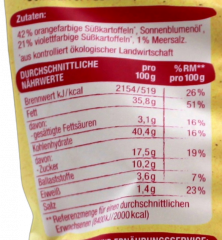 Edeka Bio Süßkarteffelchips, 5 x 100g Packungen