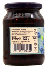 Edeka Herzstücke Waldheidelbeeren gezuckert, 12 x 125g Glas