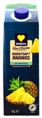 Edeka Herzstücke Ananas Direktsaft, 8 x 1 l Getränkekarton