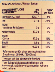 Edeka Herzstücke Aprikosen halbe Frucht gezuckert, 6 x 480g Dose