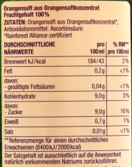 Edeka Herzstücke Karibische Orange Saft, 6 x 1 l Flasche EINWEG