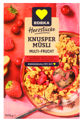 Edeka Herzstücke Knusper-Müsli Multifrucht, 7 x 500g Packung