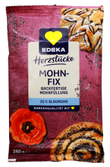 Edeka Herzstücke Mohnfix backfertige Mohnfüllung, 15 x 250g Beutel