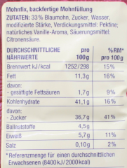 Edeka Herzstücke Mohnfix backfertige Mohnfüllung, 15 x 250g Beutel