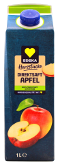 Edeka Herzstücke Apfel Direktsaft Naturtrüb, 8 x 1 l Getränkekarton