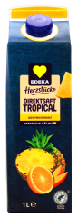 Edeka Herzstücke Tropical Ditektsaft, 8 x 1 l Getränkekarton