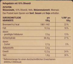 Edeka Herzstücke Grissini allolio di Oliva mit 10% Olivenöl, 8 x 125g Packung