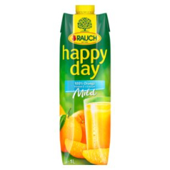 Rauch Happy Day milde Orange + Calcium, 6 x 1 l Getränkekarton.