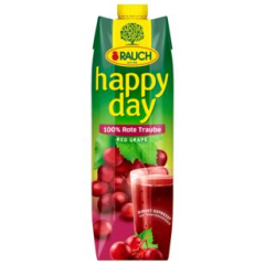 Rauch Happy Day Rote Traube Saft, 6 x 1 l Getränkekarton