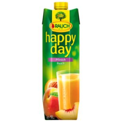 Rauch Happy Day Pfirsich Saft, 6 x 1 l Getränkekarton