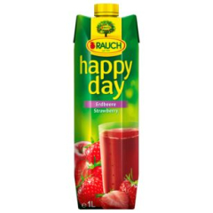 Rauch Happy Day Erdbeere Saft, 6 x 1 l Getränkekarton