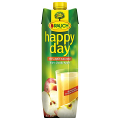 Rauch Happy Day Apfelsaft naturtrüb, 6 x 1 l Getränkekarton