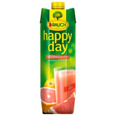 Rauch Happy Day Pink Grapefruit Saft, 6 x 1 l Getränkekarton