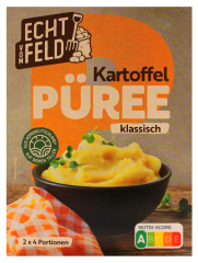 Echt vom Feld Kartoffel-Püree klassisch, 9 x 230g Packung