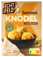 Echt vom Feld Semmel-Knödel in Kochbeuteln, 7 x 200g Packung