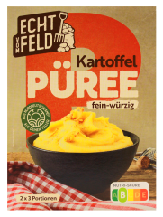 Echt vom Feld Kartoffel-Püree fein-würzig, 9 x 150g Packung