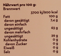 Albaöl Schwedische Rapsölzubereitung mit Buttergeschmack, 1 x 2l Kanister