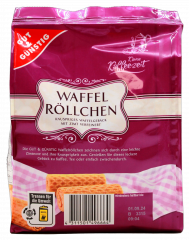 Gut & Günstig Waffelröllchen, 6 x 200g Packungen